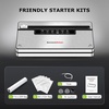 image:imageBonsenkitchen Vacuum Sealer Machine with 1 Roll amp 5 Airtight Bags 5 Vacuum Modes 80 kPa Powerful Suction Builtin Cutter amp Bag Storage  SilverSilver