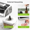 image:imageBonsenkitchen Vacuum Sealer for Food OneHand Operation Food Vacuum Sealer Machine with Digital Timer 02inch Wider Seal Builtin Cutter and Bag Storage for Meal Prep 1 Roll Bag amp 10 PreCut BagsSilver Black