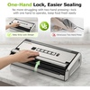 image:imageBonsenkitchen Vacuum Sealer for Food OneHand Operation Food Vacuum Sealer Machine with Digital Timer 02inch Wider Seal Builtin Cutter and Bag Storage for Meal Prep 1 Roll Bag amp 10 PreCut BagsSilver
