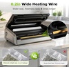 image:imageBonsenkitchen Vacuum Sealer for Food OneHand Operation Food Vacuum Sealer Machine with Digital Timer 02inch Wider Seal Builtin Cutter and Bag Storage for Meal Prep 1 Roll Bag amp 10 PreCut BagsSilver