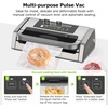 image:imageBonsenkitchen Vacuum Sealer for Food OneHand Operation Food Vacuum Sealer Machine with Digital Timer 02inch Wider Seal Builtin Cutter and Bag Storage for Meal Prep 1 Roll Bag amp 10 PreCut BagsSilver Grey