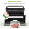 image:imageBonsenkitchen Vacuum Sealer for Food OneHand Operation Food Vacuum Sealer Machine with Digital Timer 02inch Wider Seal Builtin Cutter and Bag Storage for Meal Prep 1 Roll Bag amp 10 PreCut BagsSilver Grey