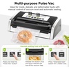 image:imageBonsenkitchen Vacuum Sealer for Food OneHand Operation Food Vacuum Sealer Machine with Digital Timer 02inch Wider Seal Builtin Cutter and Bag Storage for Meal Prep 1 Roll Bag amp 10 PreCut BagsSilver Black