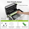 image:imageBonsenkitchen Vacuum Sealer for Food OneHand Operation Food Vacuum Sealer Machine with Digital Timer 02inch Wider Seal Builtin Cutter and Bag Storage for Meal Prep 1 Roll Bag amp 10 PreCut BagsSilver Black