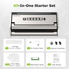 image:imageBonsenkitchen Vacuum Sealer for Food OneHand Operation Food Vacuum Sealer Machine with Digital Timer 02inch Wider Seal Builtin Cutter and Bag Storage for Meal Prep 1 Roll Bag amp 10 PreCut BagsFull Silver