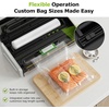 image:imageBonsenkitchen Vacuum Sealer for Food OneHand Operation Food Vacuum Sealer Machine with Digital Timer 02inch Wider Seal Builtin Cutter and Bag Storage for Meal Prep 1 Roll Bag amp 10 PreCut BagsSilver