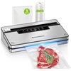 image:imageBonsenkitchen Vacuum Sealer Machine for Food MultiFunctional Food Sealer Automatic Operation Mode Commercial Grade Compact Design with 5 Vacuum Bags BlackSilverSilverBlack