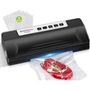 image:imageBonsenkitchen Vacuum Sealer Machine for Food MultiFunctional Food Sealer Automatic Operation Mode Commercial Grade Compact Design with 5 Vacuum Bags BlackSilverBlack