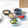 imageSelamica Ceramic 33 Inch Soy Sauce Dish Dipping Bowls Side Dishes Small Appetizer Pinch Bowls for Condiments Sushi Ketchup BBQSet of 6Matte BlackGradient Blue