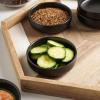 imageSelamica Ceramic 33 Inch Soy Sauce Dish Dipping Bowls Side Dishes Small Appetizer Pinch Bowls for Condiments Sushi Ketchup BBQSet of 6Matte BlackMatte Black