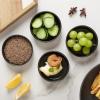 imageSelamica Ceramic 33 Inch Soy Sauce Dish Dipping Bowls Side Dishes Small Appetizer Pinch Bowls for Condiments Sushi Ketchup BBQSet of 6Matte BlackMatte Black