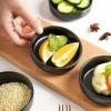 imageSelamica Ceramic 33 Inch Soy Sauce Dish Dipping Bowls Side Dishes Small Appetizer Pinch Bowls for Condiments Sushi Ketchup BBQSet of 6Matte BlackMatte Black
