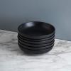 imageSelamica Ceramic 78 inch pasta bowls 26 Ounce large serving porcelain salad soup bowls dishwasher microwave safe set of 6 BlackBlack