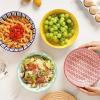 imageSelamica Pasta Bowls 30 OZ Large Salad Serving Bowls Wide Shallow Soup Bowls for Kitchen Dinner Bowls Set of 4 Microwave Dishwasher Safe BlackAssorted Corlors