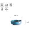 imageSelamica Ceramic 33 Inch Soy Sauce Dish Dipping Bowls Side Dishes Small Appetizer Pinch Bowls for Condiments Sushi Ketchup BBQSet of 6Ceylon BlueCeylon Blue