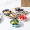 imageSelamica Ceramic 33 Inch Soy Sauce Dish Dipping Bowls Side Dishes Small Appetizer Pinch Bowls for Condiments Sushi Ketchup BBQSet of 6Ceylon BlueGradient Color