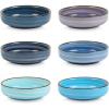 imageSelamica Ceramic 33 Inch Soy Sauce Dish Dipping Bowls Side Dishes Small Appetizer Pinch Bowls for Condiments Sushi Ketchup BBQSet of 6Ceylon BlueGradient Blue