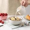 imageSelamica Ceramic 12 Oz Dessert Bowls Set Small Cereal Bowls for Kitchen 47 Inch Ice Cream Bowls for Snack Side Dishes Dips Microwave Dishwasher Safe Set of 6 Gradient ColorGradient Color