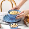imageSelamica Ceramic 12 Oz Dessert Bowls Set Small Cereal Bowls for Kitchen 47 Inch Ice Cream Bowls for Snack Side Dishes Dips Microwave Dishwasher Safe Set of 6 Gradient ColorGradient Blue