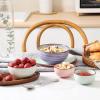 imageSelamica Ceramic 12 Oz Dessert Bowls Set Small Cereal Bowls for Kitchen 47 Inch Ice Cream Bowls for Snack Side Dishes Dips Microwave Dishwasher Safe Set of 6 Gradient ColorGradient Color