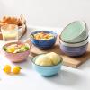 imageSelamica Ceramic 12 Oz Dessert Bowls Set Small Cereal Bowls for Kitchen 47 Inch Ice Cream Bowls for Snack Side Dishes Dips Microwave Dishwasher Safe Set of 6 Gradient ColorGradient Color