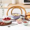 imageSelamica Ceramic 12 Oz Dessert Bowls Set Small Cereal Bowls for Kitchen 47 Inch Ice Cream Bowls for Snack Side Dishes Dips Microwave Dishwasher Safe Set of 6 Gradient ColorGradient Color