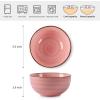 imageSelamica Ceramic 12 Oz Dessert Bowls Set Small Cereal Bowls for Kitchen 47 Inch Ice Cream Bowls for Snack Side Dishes Dips Microwave Dishwasher Safe Set of 6 Gradient ColorGradient Color