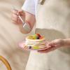 imageSelamica Ceramic 8 inch Dinner Plates Small Dessert Salad Plates Porcelain Serving Plate for Appetizer Pancakes Steak Set of 6 Gradient ColorGradient Color