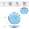 imageSelamica Ceramic 8 inch Dinner Plates Small Dessert Salad Plates Porcelain Serving Plate for Appetizer Pancakes Steak Set of 6 Gradient ColorGradient Blue