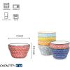 imageSelamica Ceramic 8oz Bouillon Cups 4 Inch Small Dessert Bowls for Soup Dipping Sauce Coffee Cupping Microwave Dishwasher Safe Set of 6 Gradient ColorAssorted Colors