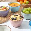 imageSelamica Ceramic 8oz Bouillon Cups 4 Inch Small Dessert Bowls for Soup Dipping Sauce Coffee Cupping Microwave Dishwasher Safe Set of 6 Gradient ColorGradient Color