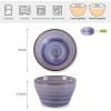 imageSelamica Ceramic 8oz Bouillon Cups 4 Inch Small Dessert Bowls for Soup Dipping Sauce Coffee Cupping Microwave Dishwasher Safe Set of 6 Gradient ColorGradient Color
