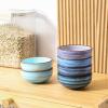 imageSelamica Ceramic Dipping Bowls 27 OZ Soy Sauce Dish Set 3 inch Small Dip Bowls Mini Bowls for Side Dish Appetizers Sushi BBQ Ketchup Set of 6 Gradient ColorGradient Blue