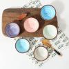 imageSelamica Ceramic Dipping Bowls 27 OZ Soy Sauce Dish Set 3 inch Small Dip Bowls Mini Bowls for Side Dish Appetizers Sushi BBQ Ketchup Set of 6 Gradient ColorGradient Color