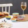 imageSelamica Ceramic Dipping Bowls 27 OZ Soy Sauce Dish Set 3 inch Small Dip Bowls Mini Bowls for Side Dish Appetizers Sushi BBQ Ketchup Set of 6 Gradient ColorAssorted Colors