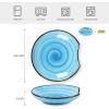 imageSelamica Ceramic Spoon Rest for Stove Top 46 Inch Cooking Spoon Holder for Kitchen Counter Stackable Utensil Rest Holder for Spatula Ladles Tong Coffee Spoon Set of 4 Gradient ColorGradient Blue