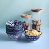 imageSelamica Blue and White Porcelain 20oz Cereal Bowl Set  Set of 6 6 inch Soup Bowls Ceramic bowls for Cereal Soup Salad and Pasta Vintage BlueVintage Blue