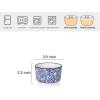 imageSelamica Ceramic 6 Oz Ramekins Oven Safe Creme Brulee Ramekins Souffle Dishes Custard Cups for Baking Mini Bowls for Pudding Dip Ice Cream Set of 6 Vintage BlueVintage Blue