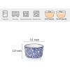 imageSelamica Ceramic 6 Oz Ramekins Oven Safe Creme Brulee Ramekins Souffle Dishes Custard Cups for Baking Mini Bowls for Pudding Dip Ice Cream Set of 6 Vintage BlueVintage Blue