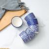 imageSelamica Ceramic 6 Oz Ramekins Oven Safe Creme Brulee Ramekins Souffle Dishes Custard Cups for Baking Mini Bowls for Pudding Dip Ice Cream Set of 6 Vintage BlueVintage Blue