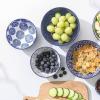 imageSelamica Ceramic Cereal Bowls Set of 6 24 Oz Deep Soup Bowls for Kitchen 59 Inch Porcelain Dessert Bowls for Salad Pasta Oatmeal Ramen Microwave Dishwasher Safe Set of 6 Vintage BlueVintage Blue