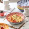 imageSelamica Porcelain 26 Ounce Pasta Bowls Set of 6 8 inch Wide and Shallow Salad Bowls Serving Bowls Microwave ampamp Dishwasher Safe Sturdy ampamp Stackable Variety of ColorsAssorted Bowls