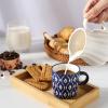 imageSelamica Ceramic 35 Oz Espresso Cups Espresso Mugs 25 Inch Demitasse Cups Mini Coffee Cups for Latte Mocha Lungo Tea Set of 4 Vintage BlueVintage Blue