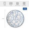 imageSelamica Ceramic Dessert Plates Set of 6 Small Salad Plates 6 Inch Appetizer Plates for Kitchen Mini Dinner Plates for Cake Snacks Side Dish Microwave Dishwasher Safe Vintage BlueVintage Blue