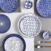 imageSelamica Ceramic Dessert Plates Set of 6 Small Salad Plates 6 Inch Appetizer Plates for Kitchen Mini Dinner Plates for Cake Snacks Side Dish Microwave Dishwasher Safe Vintage BlueVintage Blue