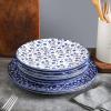 imageSelamica Ceramic Dessert Plates Set of 6 Small Salad Plates 6 Inch Appetizer Plates for Kitchen Mini Dinner Plates for Cake Snacks Side Dish Microwave Dishwasher Safe Vintage BlueVintage Blue
