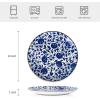 imageSelamica Ceramic Dessert Plates Set of 6 Small Salad Plates 6 Inch Appetizer Plates for Kitchen Mini Dinner Plates for Cake Snacks Side Dish Microwave Dishwasher Safe Vintage BlueBlue