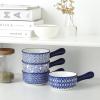 imageSelamica Ceramic Soup Crocks With Handles 15 OZ French Onion Soup Bowls Oven Safe Soup Bowls For Cereal Stew Chilli Pot Pies Baking Microwave Dishwasher Safe Set of 4 Vintage BlueVintage Blue