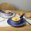 imageSelamica Ceramic Soup Crocks With Handles 15 OZ French Onion Soup Bowls Oven Safe Soup Bowls For Cereal Stew Chilli Pot Pies Baking Microwave Dishwasher Safe Set of 4 Vintage BlueVintage Blue