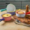 imageSelamica Ceramic Soup Crocks With Handles 15 OZ French Onion Soup Bowls Oven Safe Soup Bowls For Cereal Stew Chilli Pot Pies Baking Microwave Dishwasher Safe Set of 4 Vintage BlueAssorted Colors